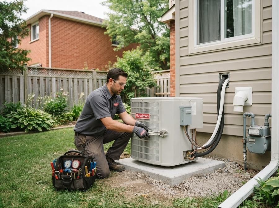 Central AC Installation in Ontario
