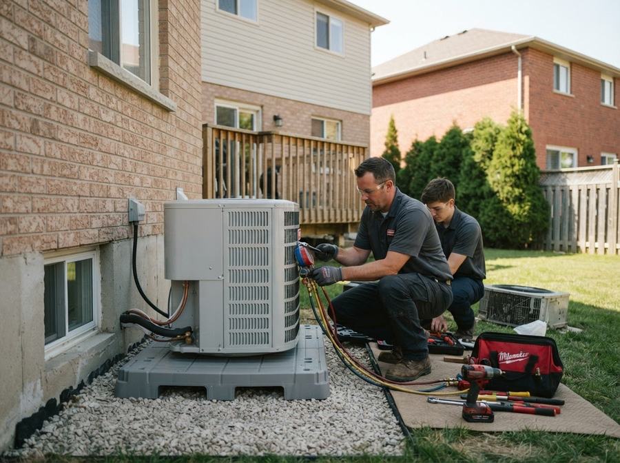 Central AC Replacement in Ontario