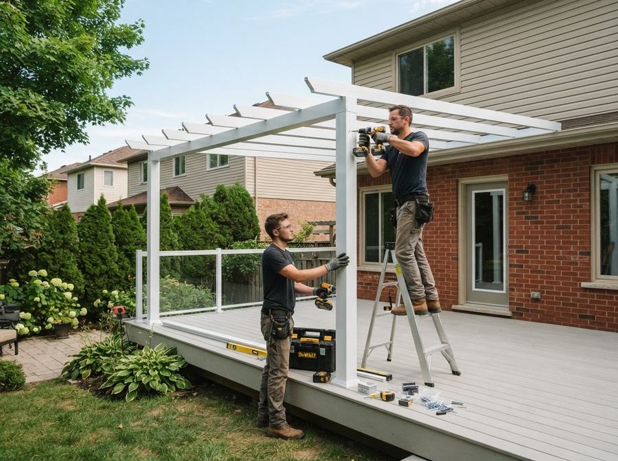Aluminum Pergola Installation in Ontario
