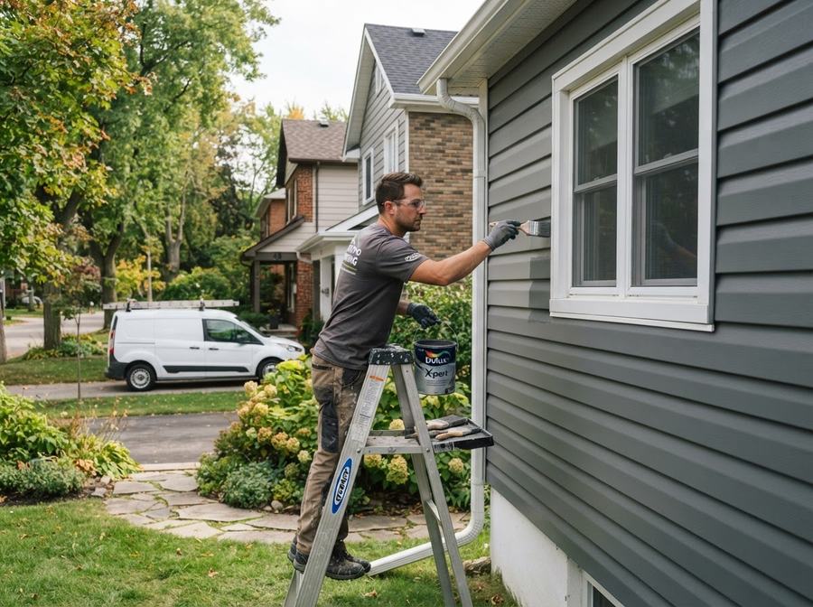 Aluminum Siding Painting in Markham, Ontario
