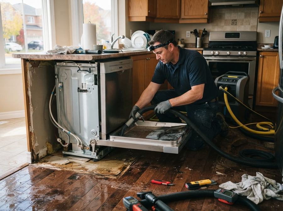 Appliance Leak Water Damage in Ontario