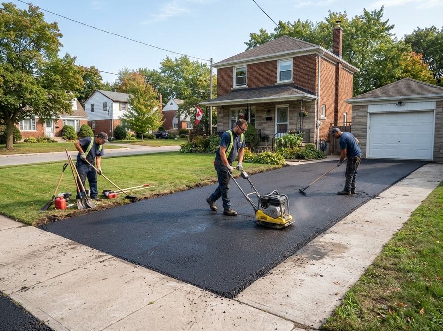 Asphalt Driveway Paving in Markham, Ontario