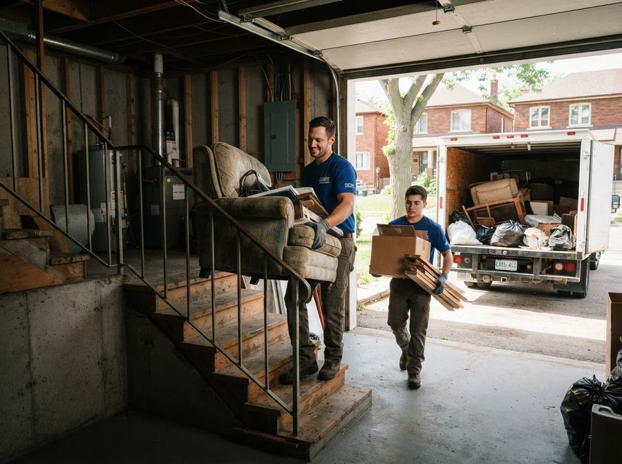 Basement & Garage Cleanout in Markham, Ontario