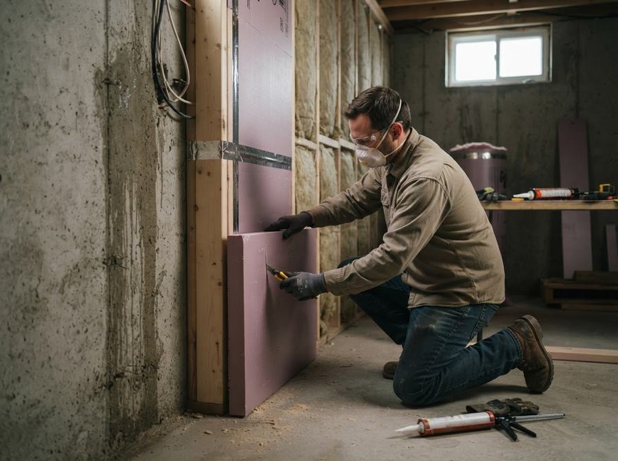 Basement Wall Insulation in Markham, Ontario