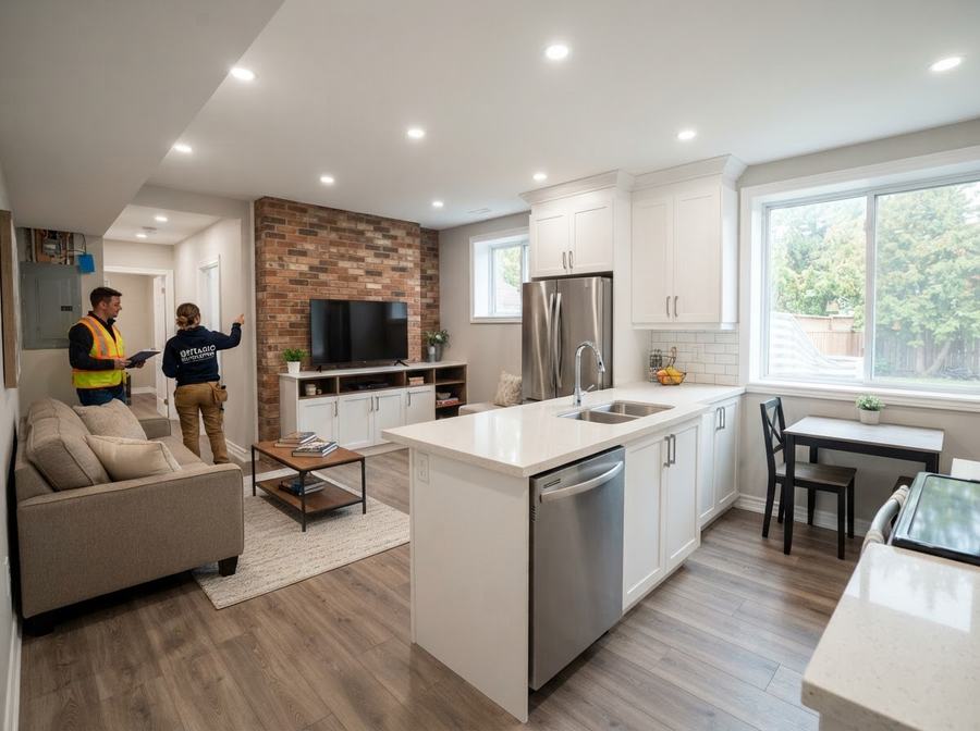 Basement Legal Suite Conversion in Markham, Ontario