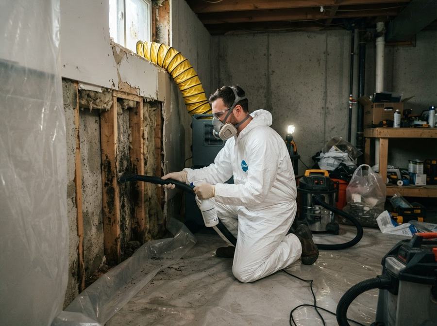 Basement Mould Removal in Markham, Ontario