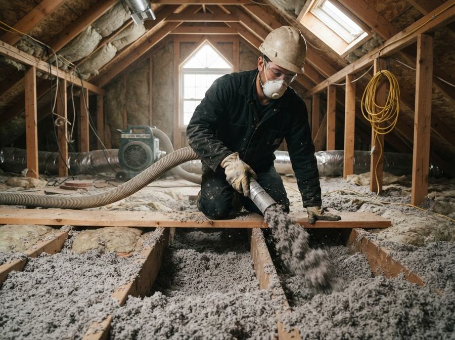 Blown-In Cellulose Insulation in Ontario