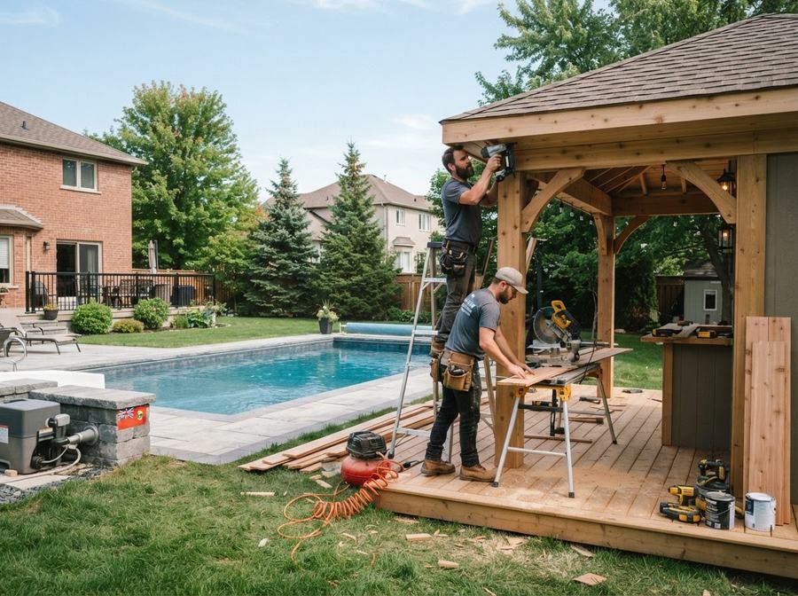 Pool Cabana Installation in Ontario