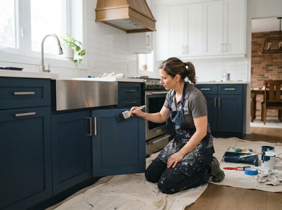 Kitchen Cabinet Painting in Markham, Ontario