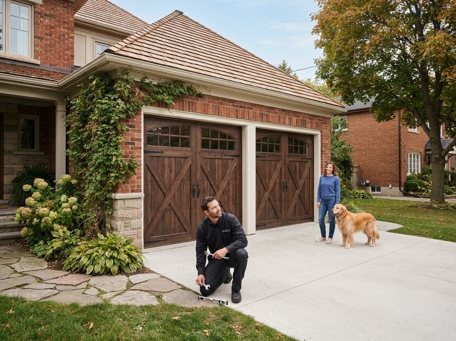 Carriage House Garage Doors in Markham, Ontario
