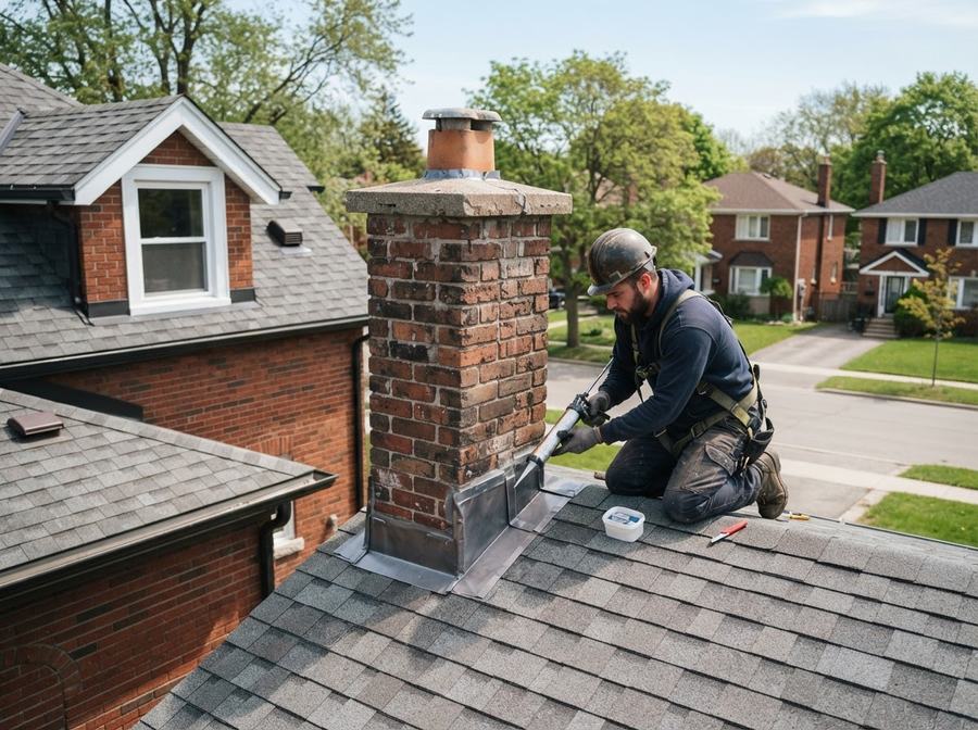 Chimney & Roof Flashing Repair in Ontario