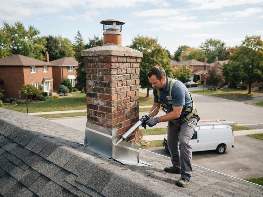 Chimney Flashing Repair in Ontario