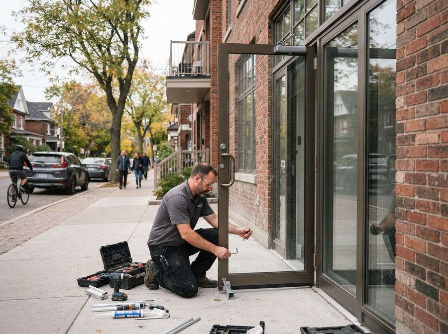 Commercial Storefront Doors in Markham, Ontario