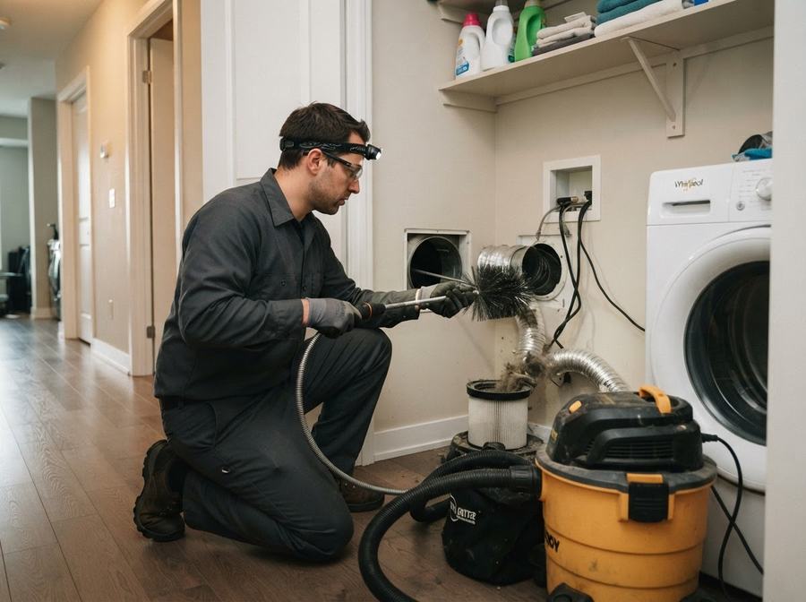 Condo Dryer Vent Cleaning in Markham, Ontario