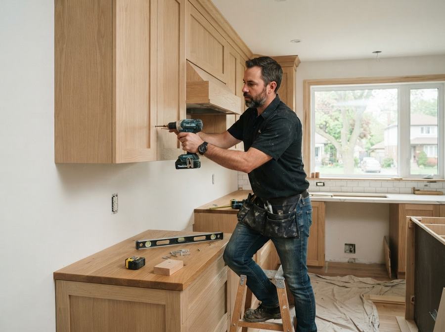 Custom Cabinet Build in Ontario