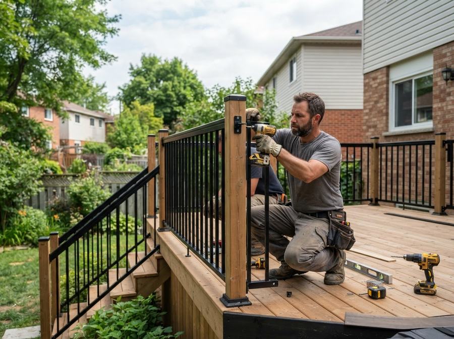 Deck Railing Installation in Ontario
