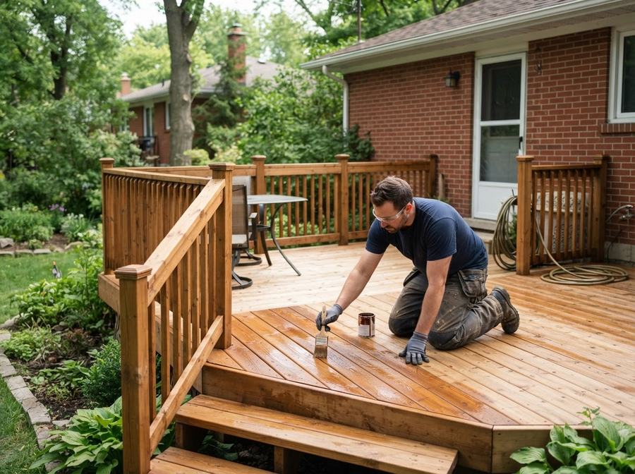 Deck Staining & Sealing in Ontario