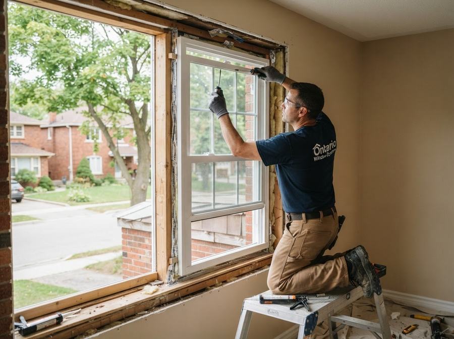 Double-Hung Window Installation in Markham, Ontario
