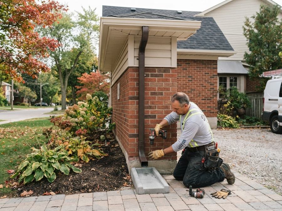 Downspout Installation & Extension in Ontario