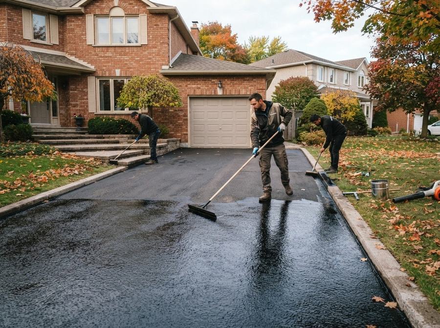 Pre-Winter Driveway Prep in Markham, Ontario