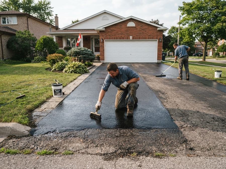 Driveway Sealing in Markham, Ontario