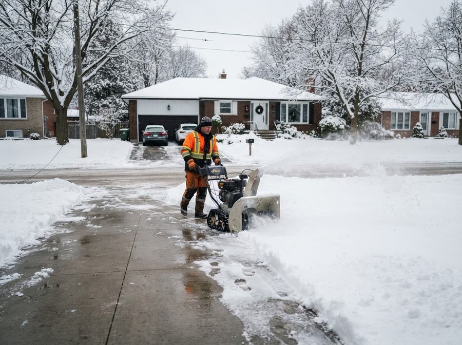 Driveway Snow Clearing in Markham, Ontario
