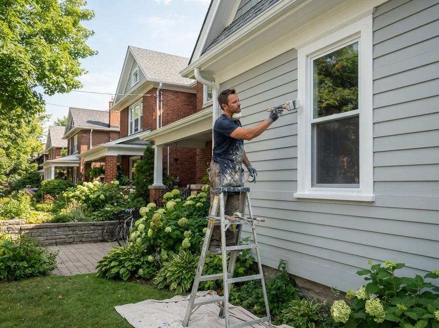 Exterior House Painting in Markham, Ontario