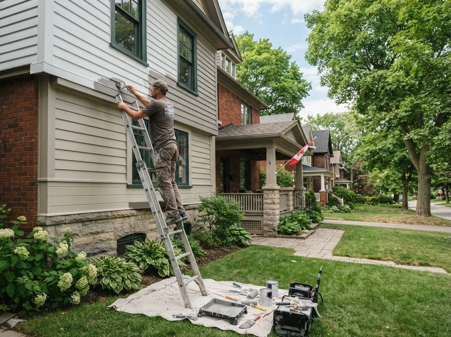 Exterior Painting in Markham, Ontario