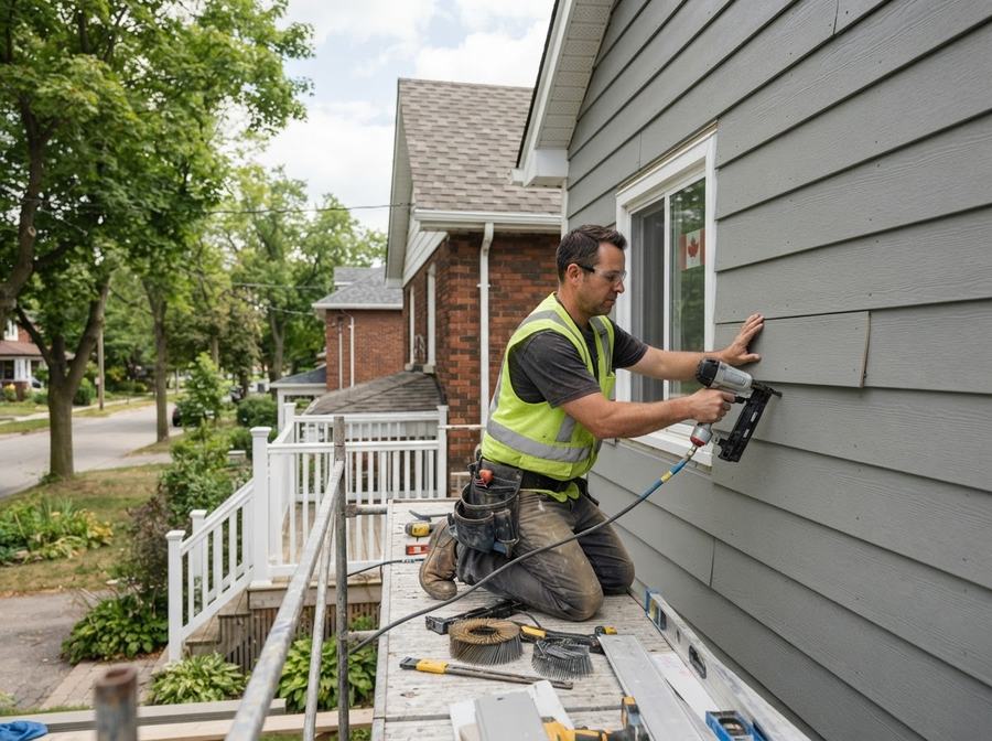 Fiber Cement Siding Installation in Markham, Ontario