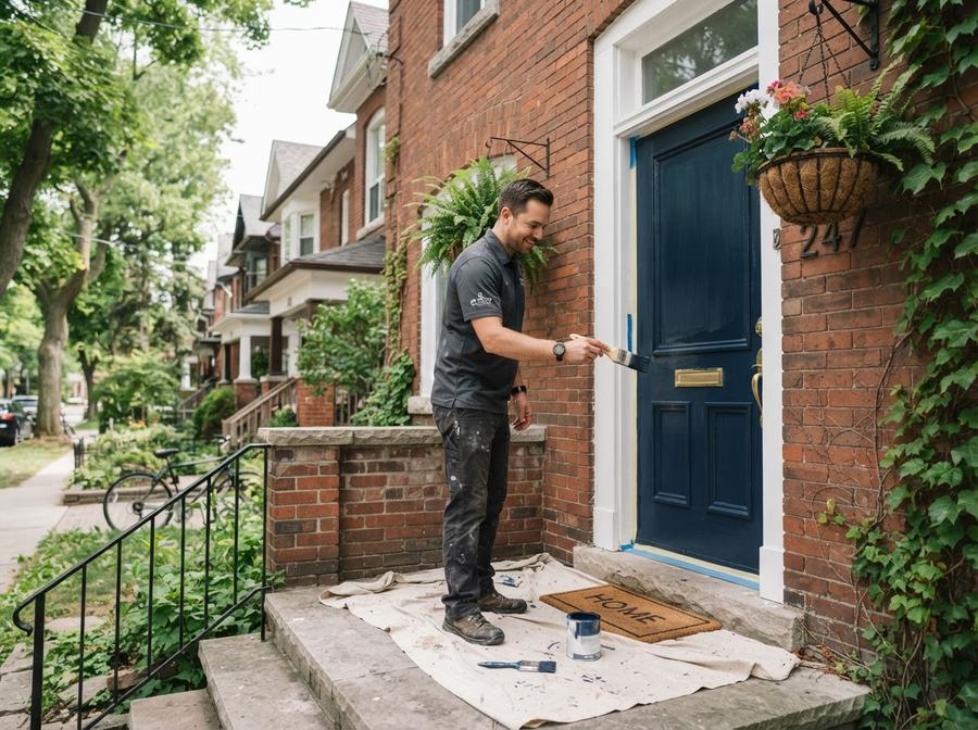 Front Door Repainting in Ontario