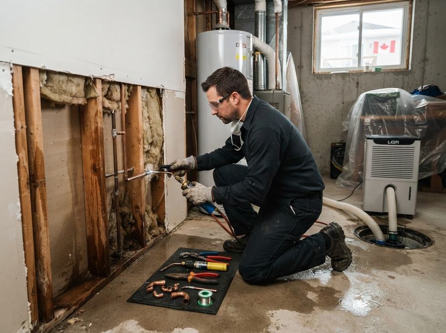 Frozen Pipe Damage Restoration in Ontario