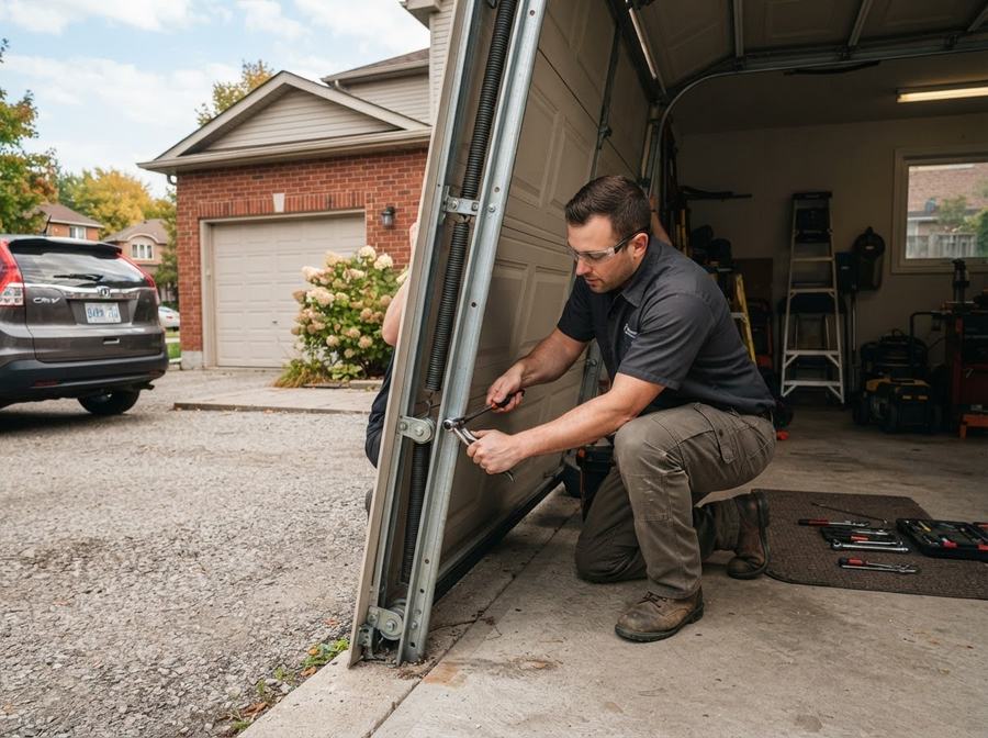 Off-Track Garage Door Repair in Ontario