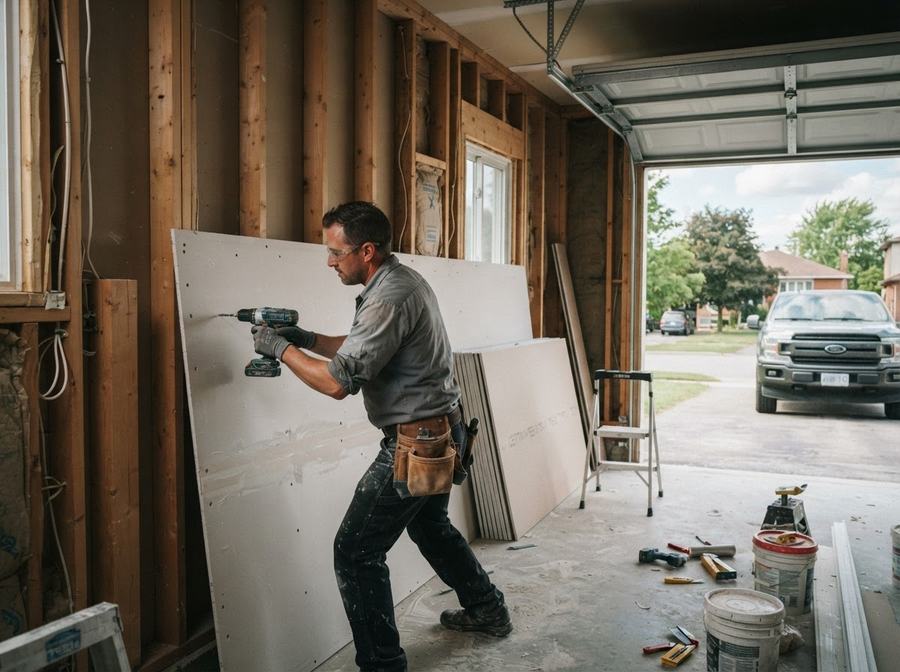 Garage Drywall in Ontario