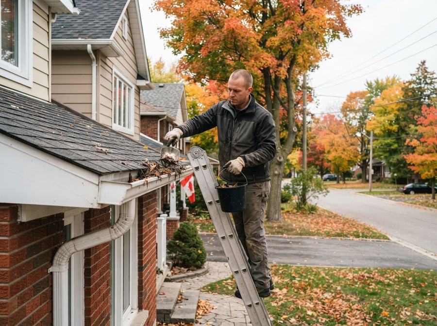 Gutter Cleaning by an independent Ontario home-service professional