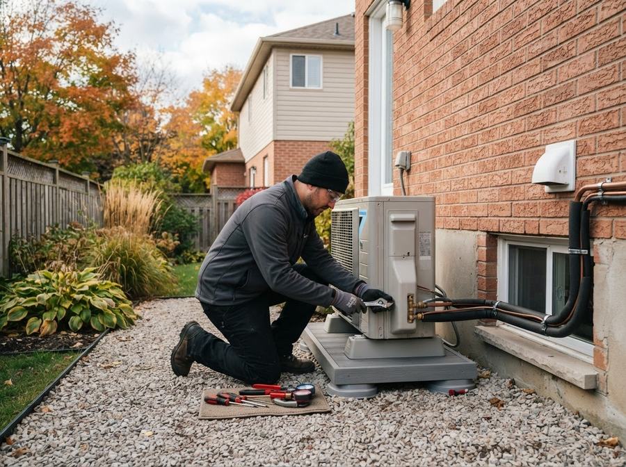 Cold-Climate Heat Pump Installation in Ontario