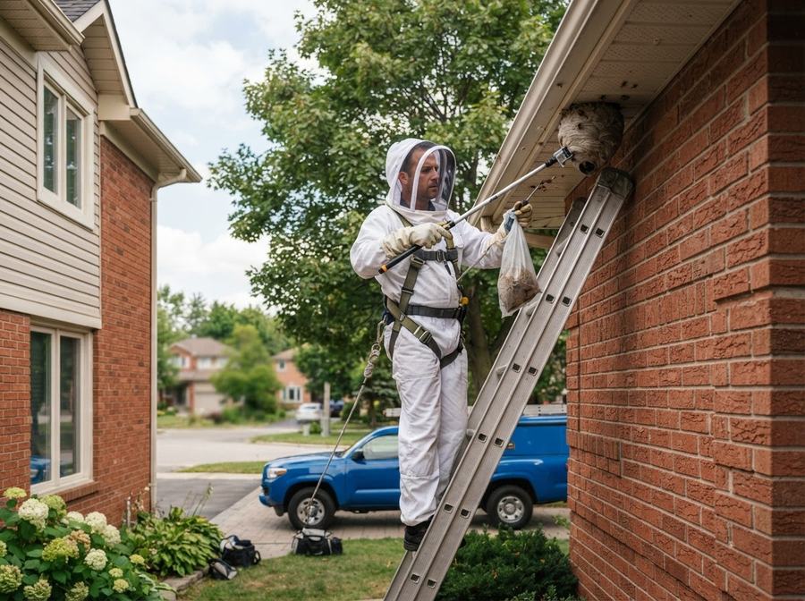 Hornet & Wasp Nest Removal (Elevated) in Ontario