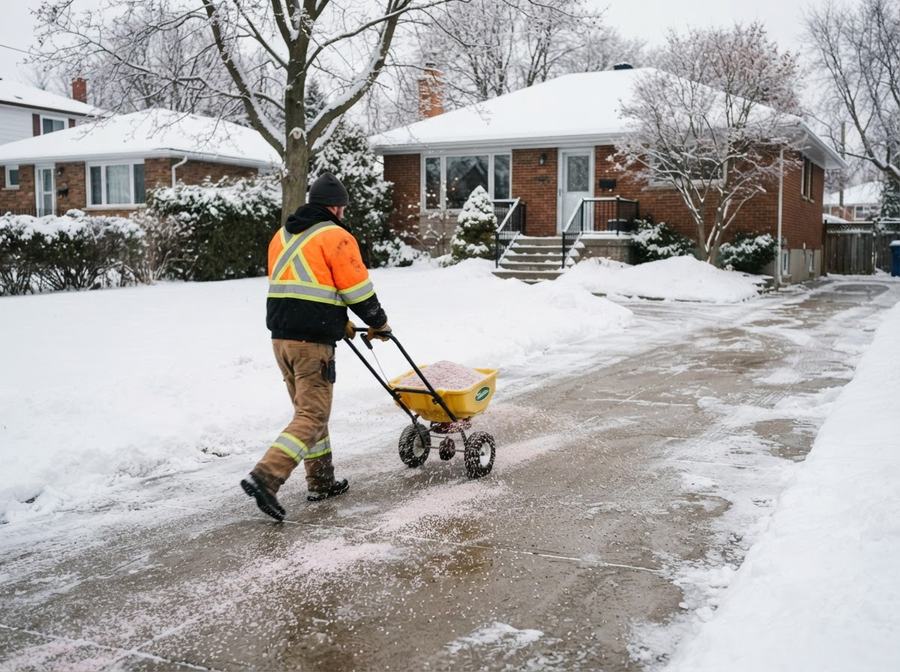 Ice Control & Salting in Markham, Ontario