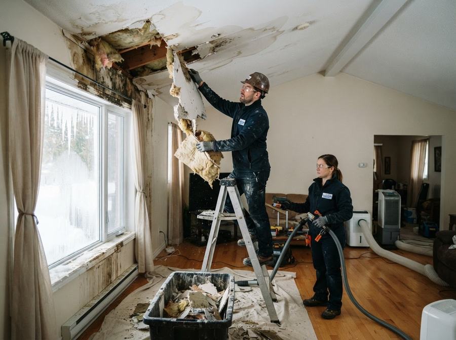 Ice Dam Damage Restoration in Ontario