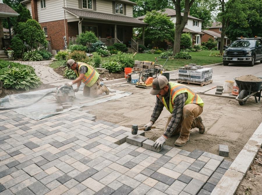 Interlock Paver Installation in Ontario