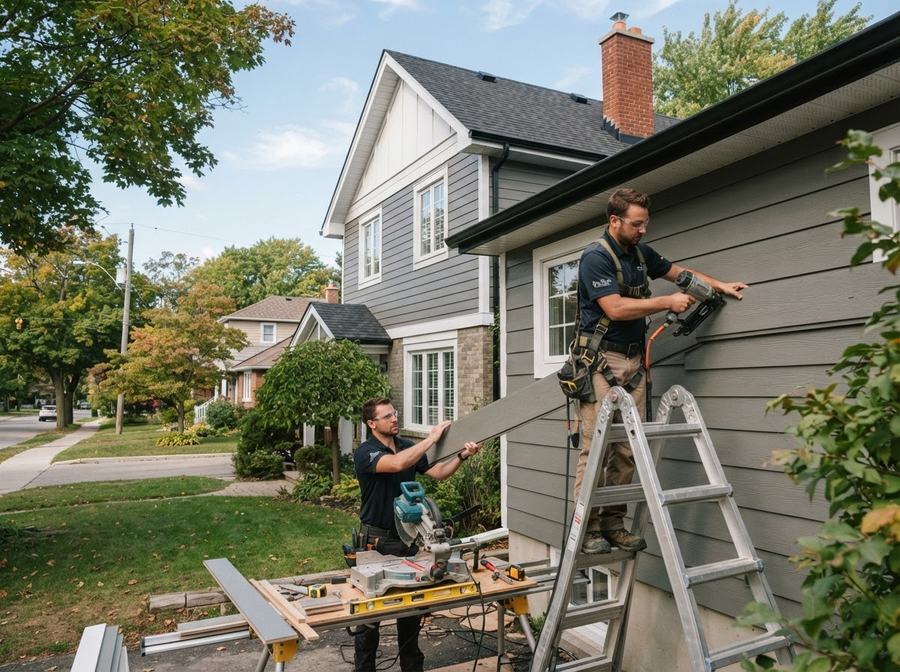 James Hardie Fiber Cement Siding in Markham, Ontario