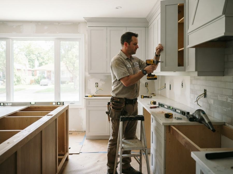 Kitchen Cabinet Installation in Markham, Ontario