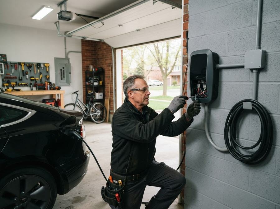 Level 2 EV Charger Installation in Markham, Ontario