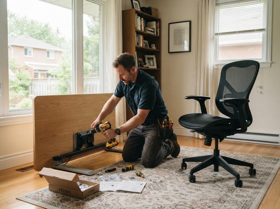 Office Chair & Standing Desk Assembly in Ontario