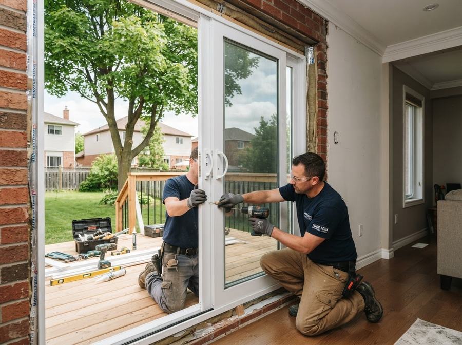 Sliding Patio Door Installation in Markham, Ontario