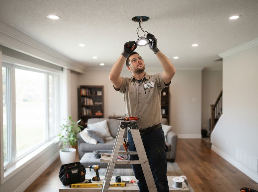 Recessed Pot Light Installation in Ontario