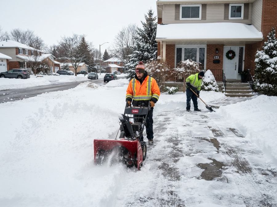 Seasonal Snow Contract in Markham, Ontario