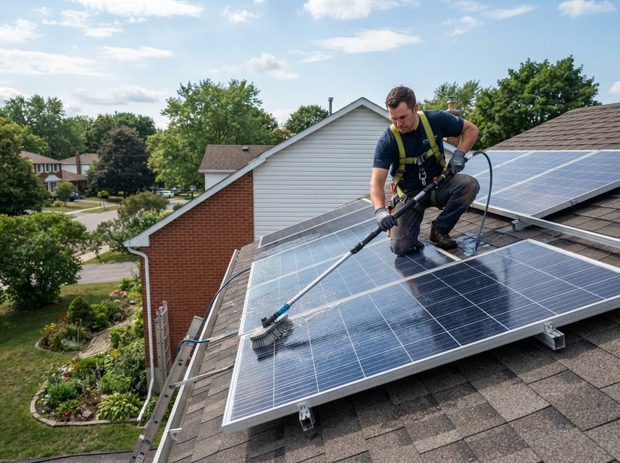 Solar Panel Cleaning & Repair in Markham, Ontario