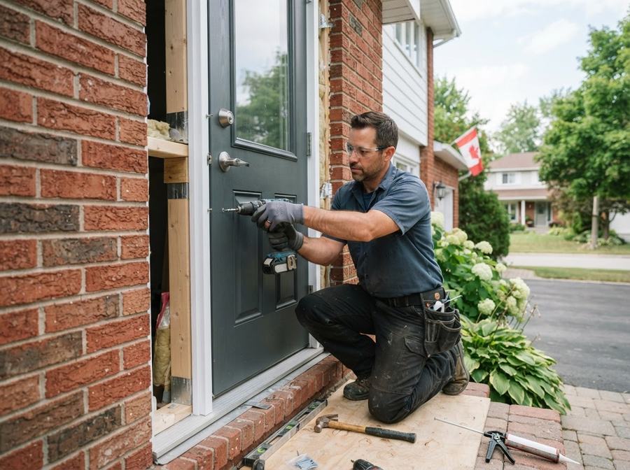 Steel Entry Door Installation in Ontario