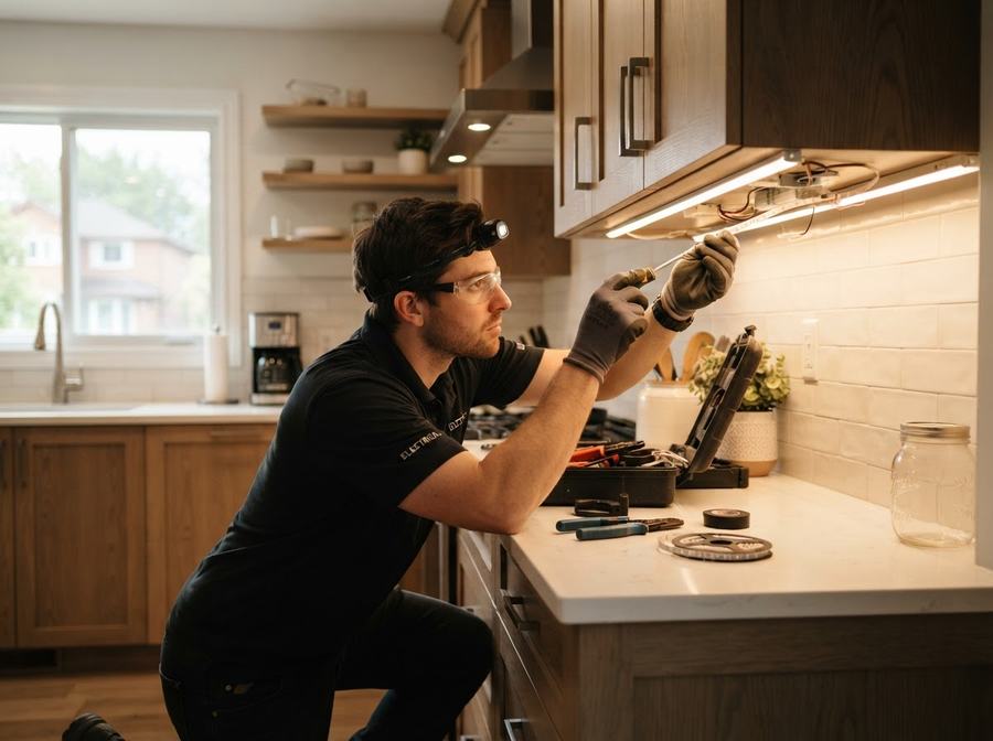 Under-Cabinet Lighting Installation in Ontario