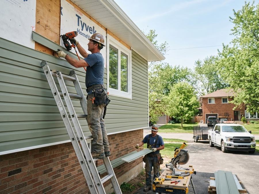 Vinyl Siding Installation in Markham, Ontario